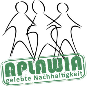 APLAWIA gelebte Nachhaltigkeit Logo mit drei Männchen