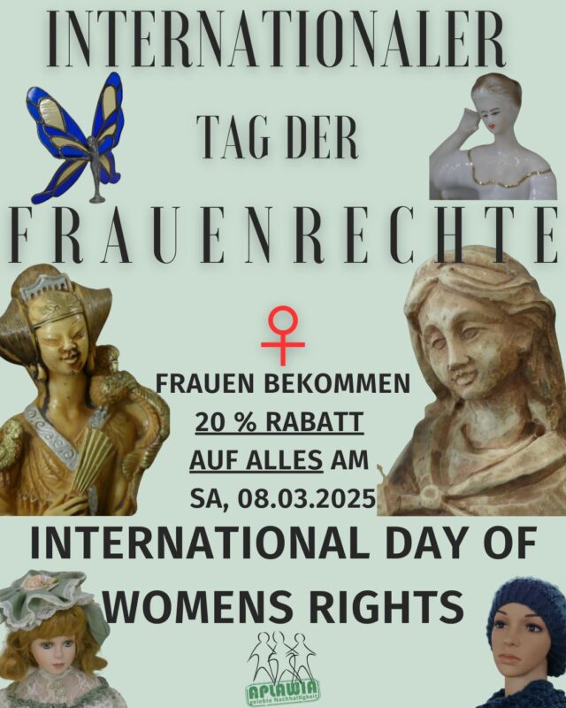 Internationaler Tag der Frauenrechte, 20% Rabatt für Frauen