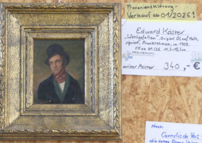 Ausdrucksstarkes Miniatur-Portraitgemälde